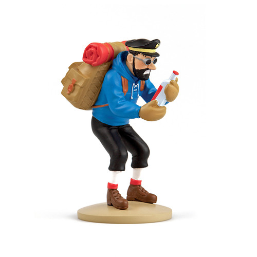 TINTIN RESIN FIGURINE HADDOCK WITH EMPTY BOTTLE