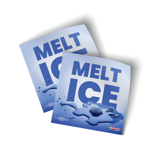 Melt ICE (3.5" x 3.5" Vinyl Sticker -- Pack of Two!)
