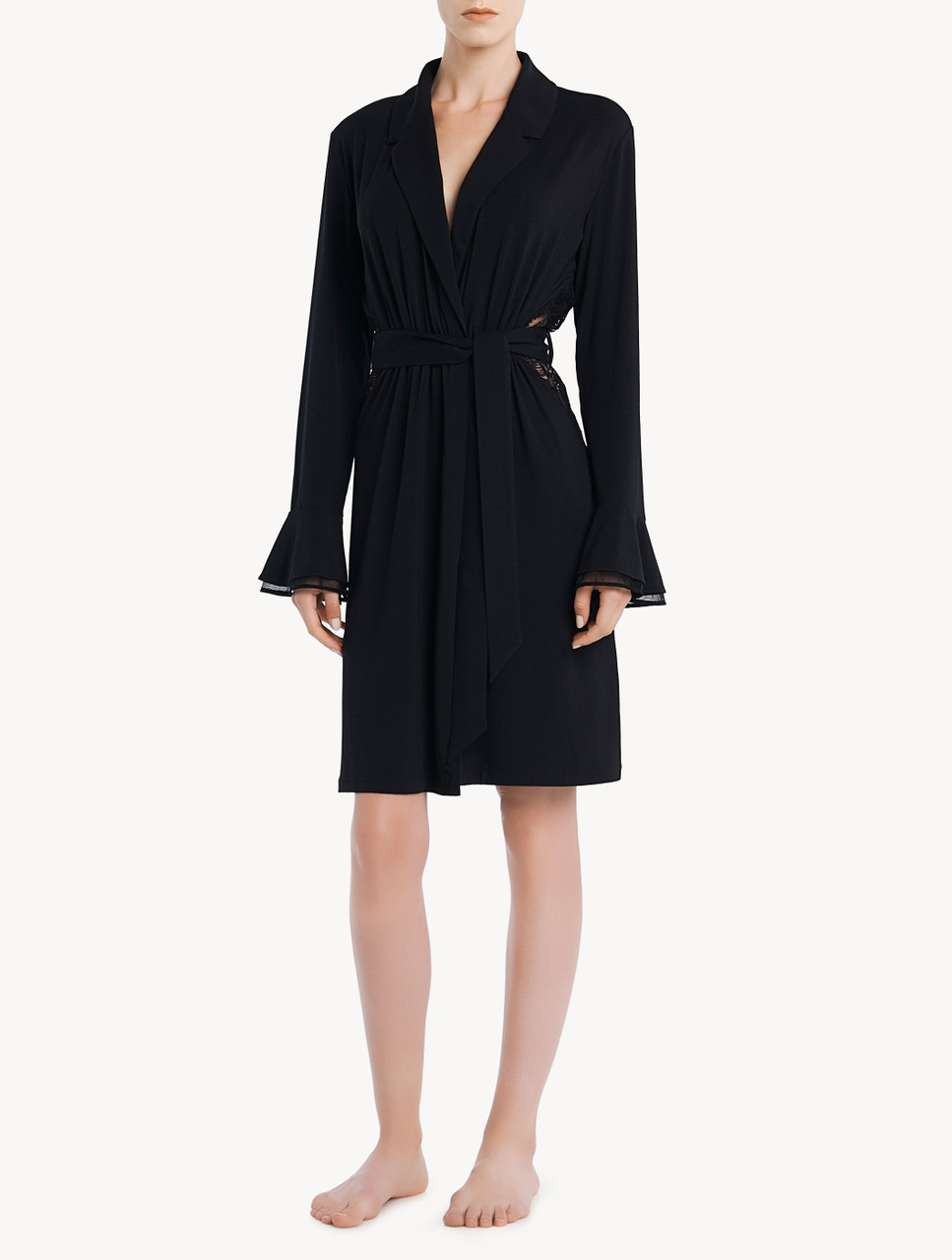 Black modal robe clearance