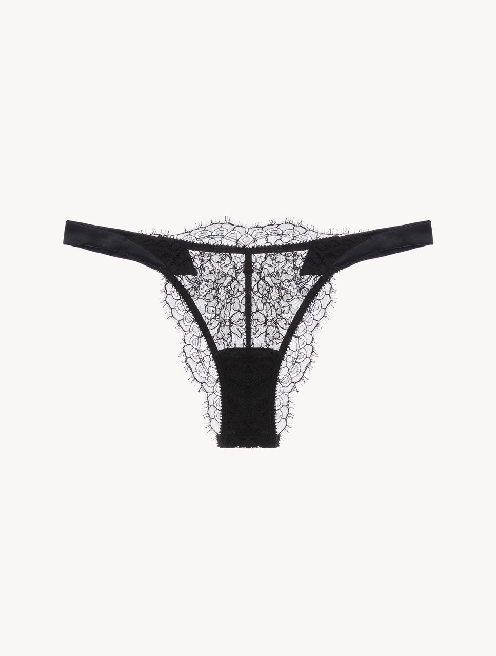 Underwear & Lingerie  Womens COS BRAZILIAN LACE-TRIM BRIEFS BLACK ~  Theatre Collective