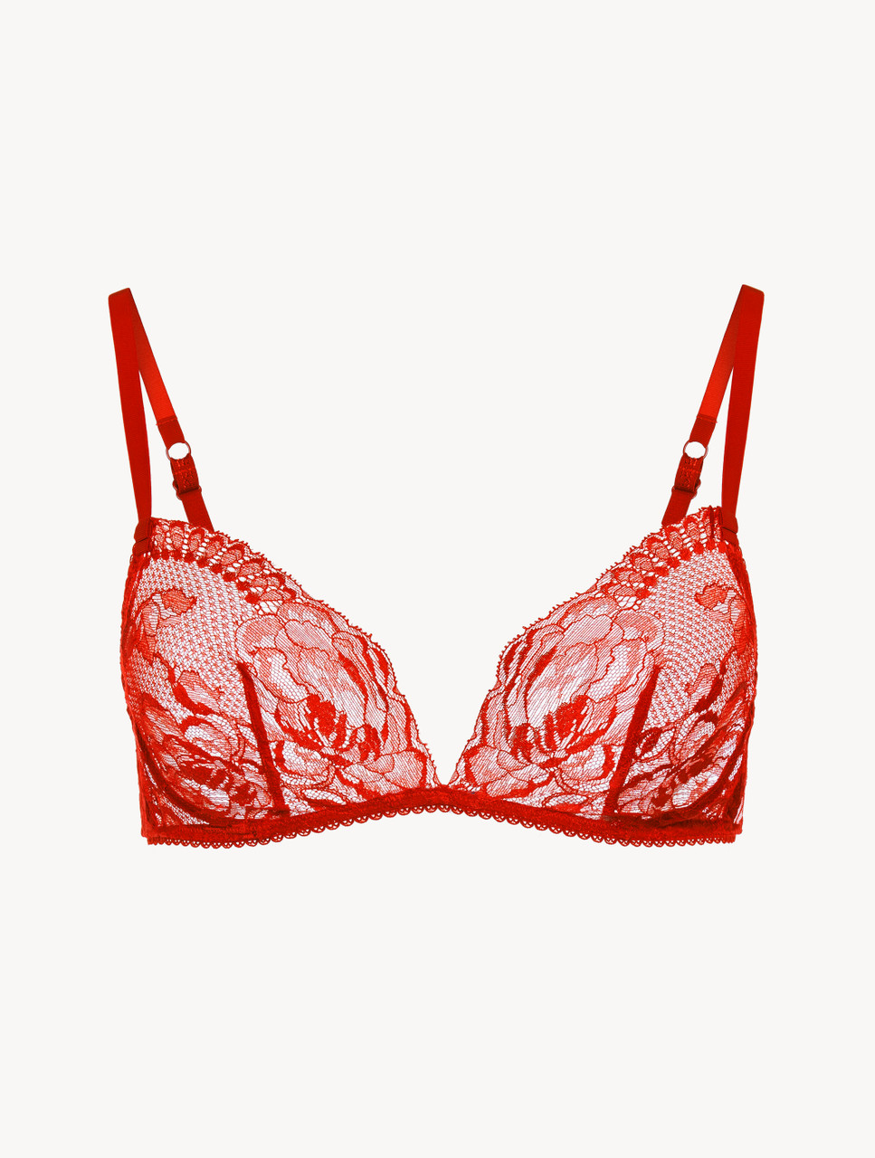 La Perla, Elements Powder Pink And Red Non-Wired Push-Up Body With  Embroidered Tulle, 38 us b, Pink