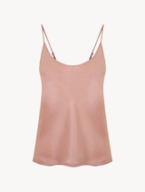 Powder pink silk pyjama top_0