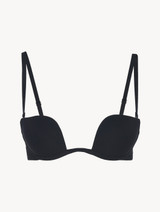 Underwired push-up multiway bra in black_0