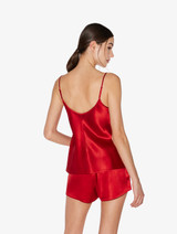 Silk camisole in garnet_2