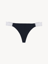 Complimentary - Lace thong in black and off-white (As part of gift set)_0