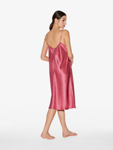 Silk midi nightdress in wild orchid_2