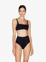 High Waisted Bikini Brief in Black_1