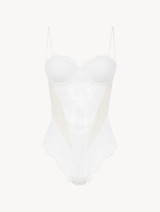 CARLA Lace body suit - White レースボディスーツ White lace bodysuit - La Perla - Global