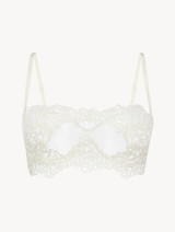 Underwired bra with macramé in off-white_0