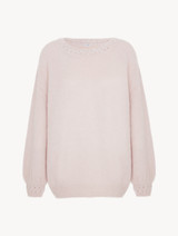Alpaca blend Sweater in Powder Pink_0
