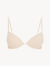 Push Up Bra in Halo and Ivory Nude with embroidered tulle_0