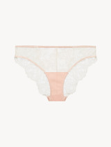 Brief in Linen and Nude Rose with Leavers lace_0