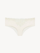 Off-white hipster briefs with macramé_0