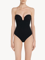 Black underwired padded U-bra bodysuit_3