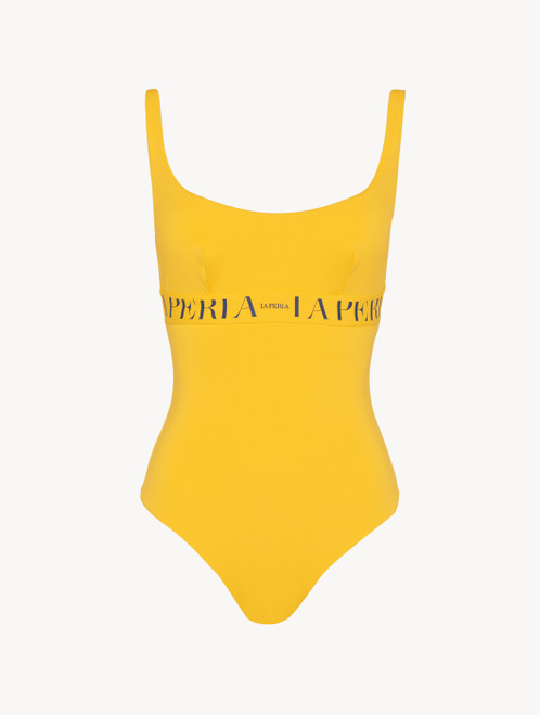 Swimsuit in yellow with logo_7