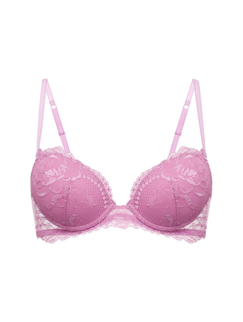 Luxury Lace Non-Wired Bra in Lilac Rose | La Perla