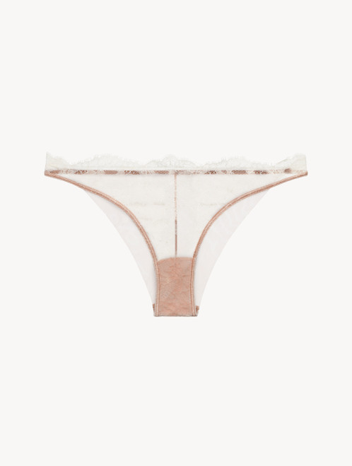 Brazilian Brief in Linen and Nude Rose with Leavers lace_7