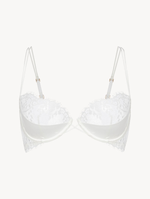 Off-white underwired balconette bra with Leavers lace trim_8