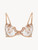 Underwired Bra in beige Lycra with embroidered tulle_0