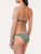 Balconette Bikini Top in khaki green with logo_2