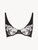 Underwired bra in black with French Leavers lace_0
