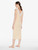 Long Cashmere Blend Ribbed Nightgown in Halo with Frastaglio_3