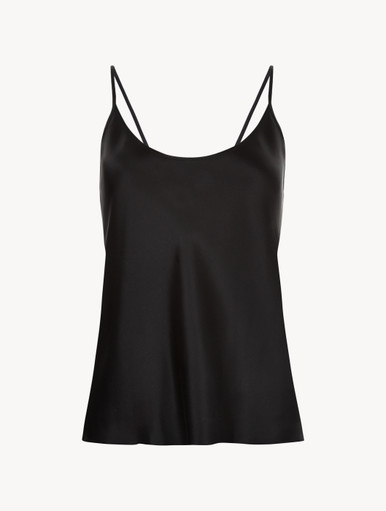 Luxury Silk Camisole in Black | La Perla