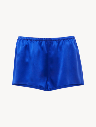 Shosho Women's Blue Silk Shorts - Size XL - $25 - From Michaela