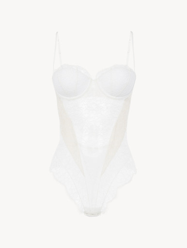 Lace Bodysuit in Natural | La Perla