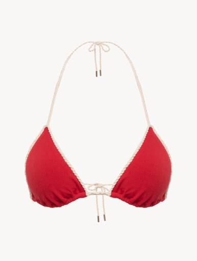 Bas De Bikini La Perla Graphique Couture Rouge - Taille FR40 - Neuf Avec étiquettes