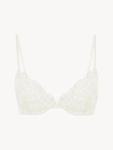 White push-up bra with macramé - La Perla - UK