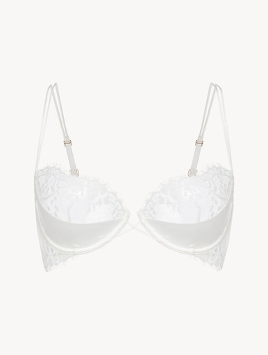 Lace Trim Balconette Bra by Leilieve from Italy