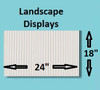 (50) 24" x 18" 4 mm White Fluted Corrugated Plastic Horizontal