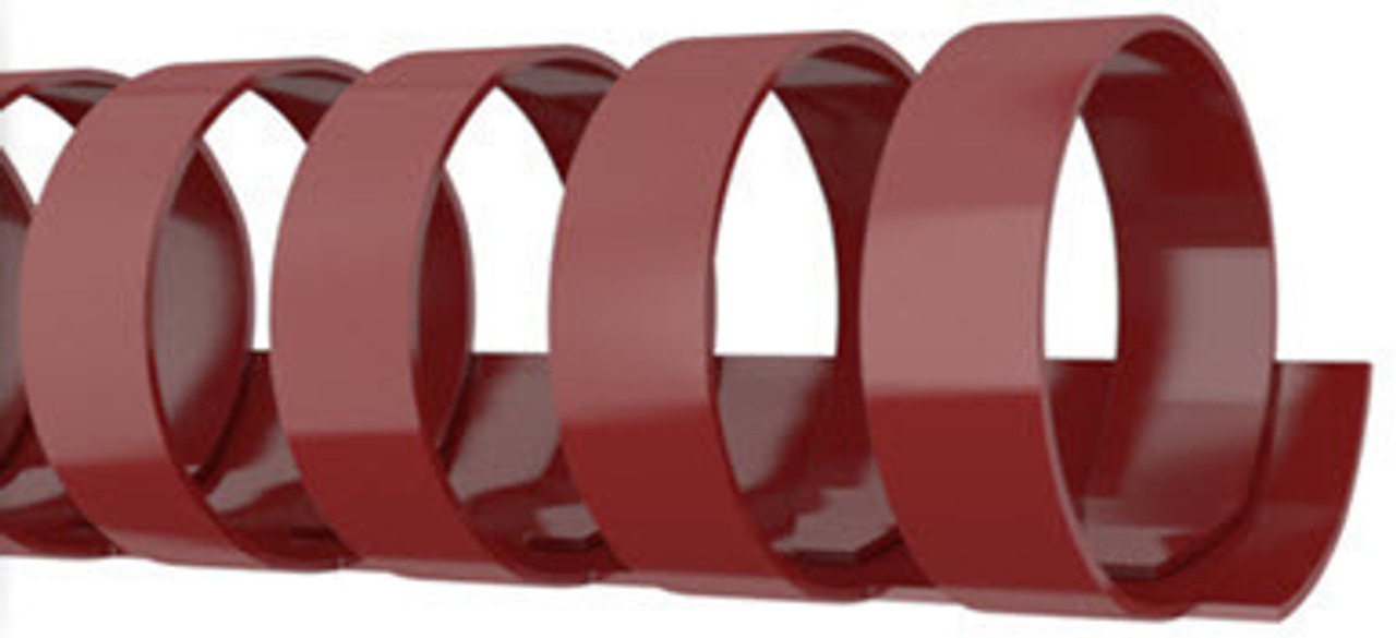 1/2" Plastic Binding Comb_Maroon