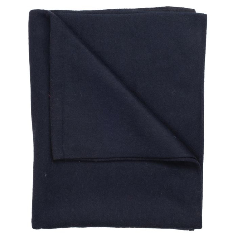 WOVEN WOOL NAVY SOLID 50% WOOL - 50% SYNTHETIC