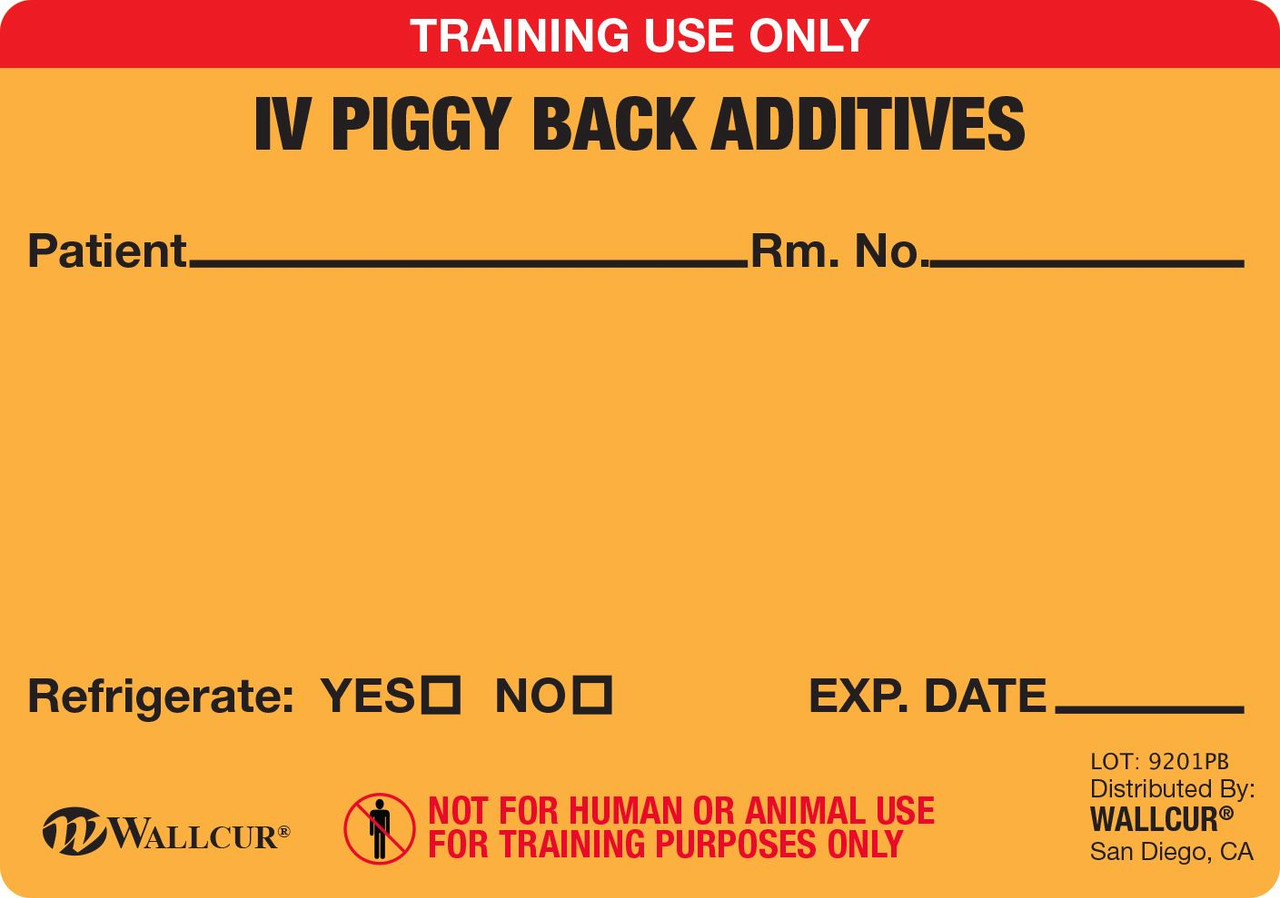 Practi-IV Label - 100 Count