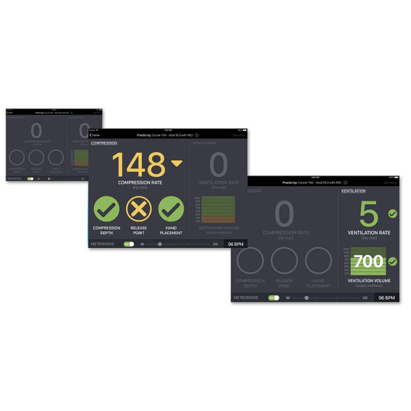 Life/form CPR Metrix Control Box and iPad