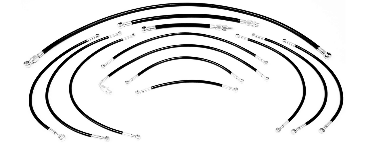 Braided Fuel Lines delorean parts