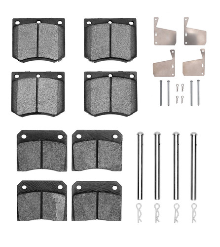 Front and Rear Brake Pad Kit W/ Hardware