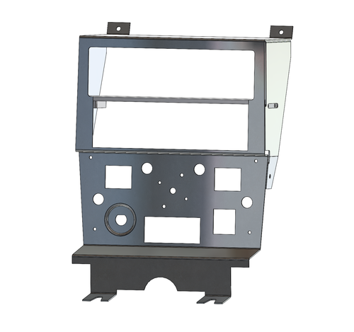 40. Face Plate, DIN Radio Stainless 