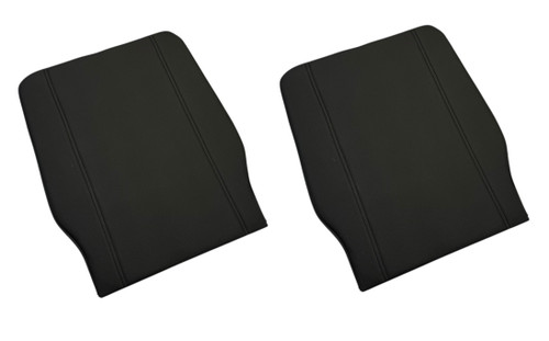 6.5 Seat Back Aluminum W/ Black Vinyl and Stainless Brackets  