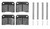 4. Rear Pad (Set) W/ Hardware