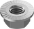 5. Nut M10 Flanged Stainless