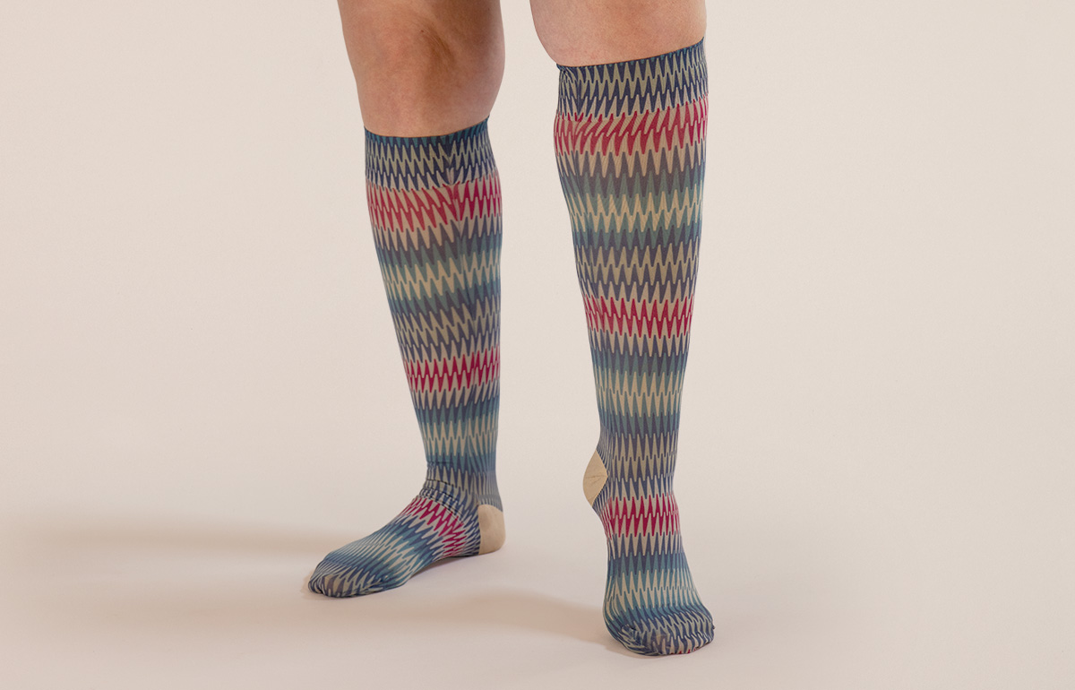 Jam Knee High Sock Pair - LympheDIVAs