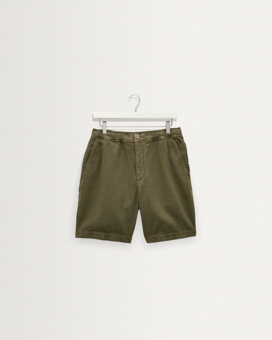 Kurt Cotton-Linen Crinkle Shorts