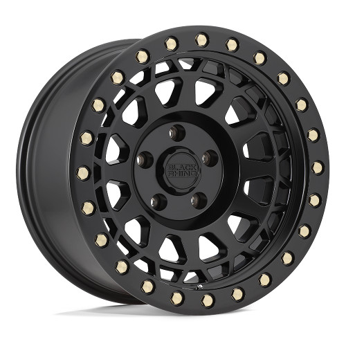 Black Rhino Primm Matte Black w/ Brass Bolts 17 x 9 -18mm