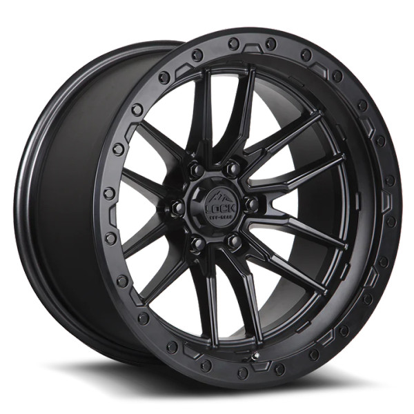 Lock Offroad Krawler Matte Black 17 x 9 -12mm
