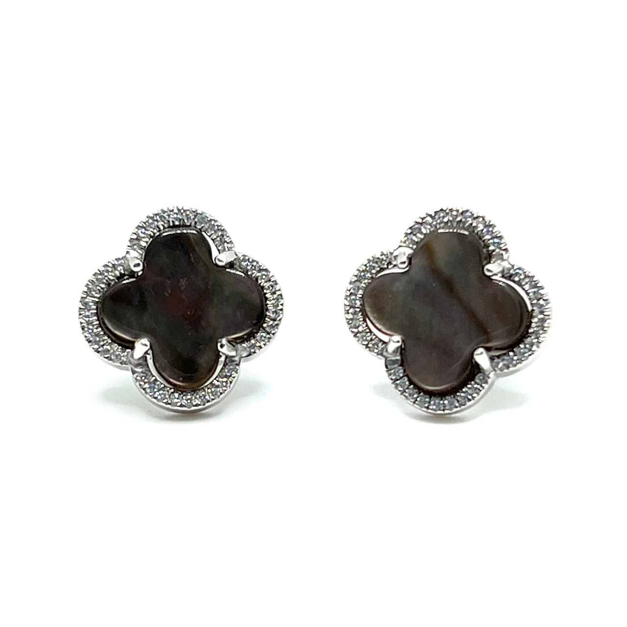 Micro Black Spinel & Mother of Pearl on Gold-Filled Earrings – Maureen's  Island Gems