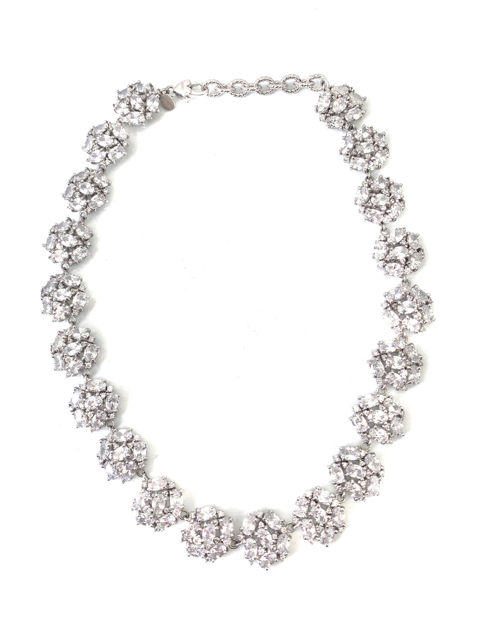 Rain Diamond Necklace (30.13 ct Diamonds) in White Gold – Beauvince Jewelry