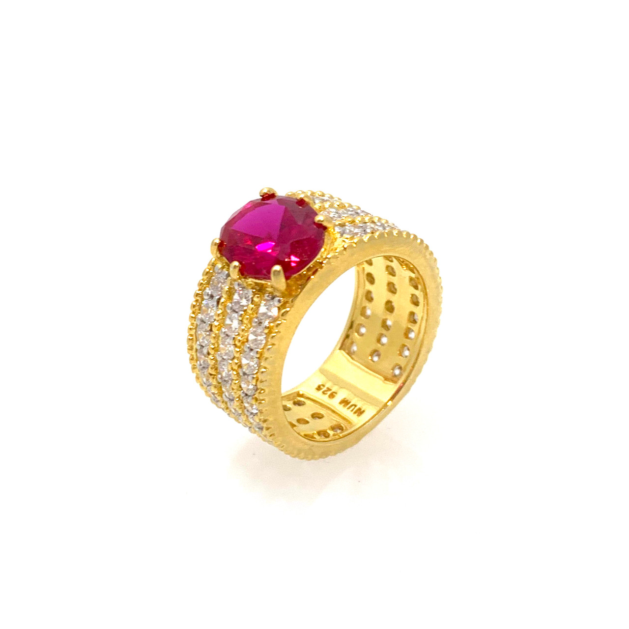 Lab Grown Ruby Ring | Faith 10x7 | Moi Moi Fine Jewellery